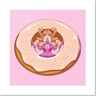 Donut Girl Posters and Art